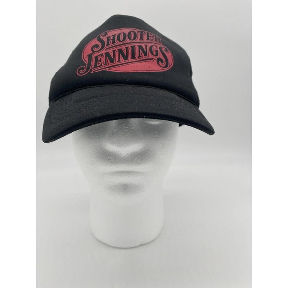 Used Black Shooter Jennings Trucker Hat Cap Foam Mesh Put The O Back In Country - Picture 2 of 8